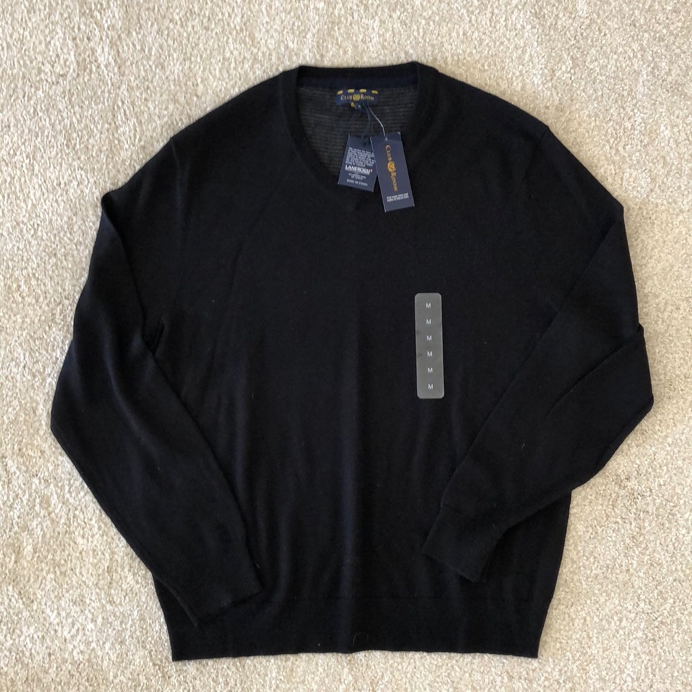 Merino Wool V Neck Sweater